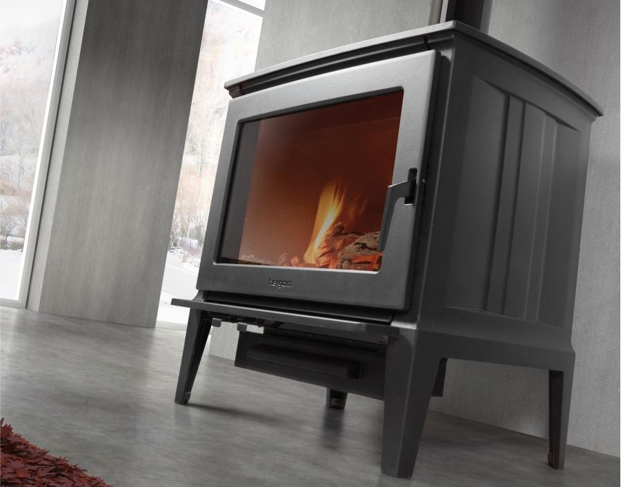 Liatinové kachle E-30 M s ohniskom z bielej liatiny - Obrázek 4