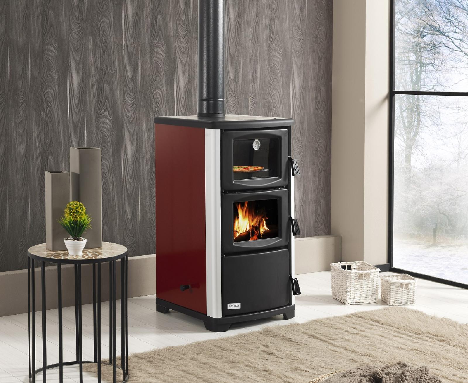 Kamna TEBA T 25 s výměníkem + příslušenství