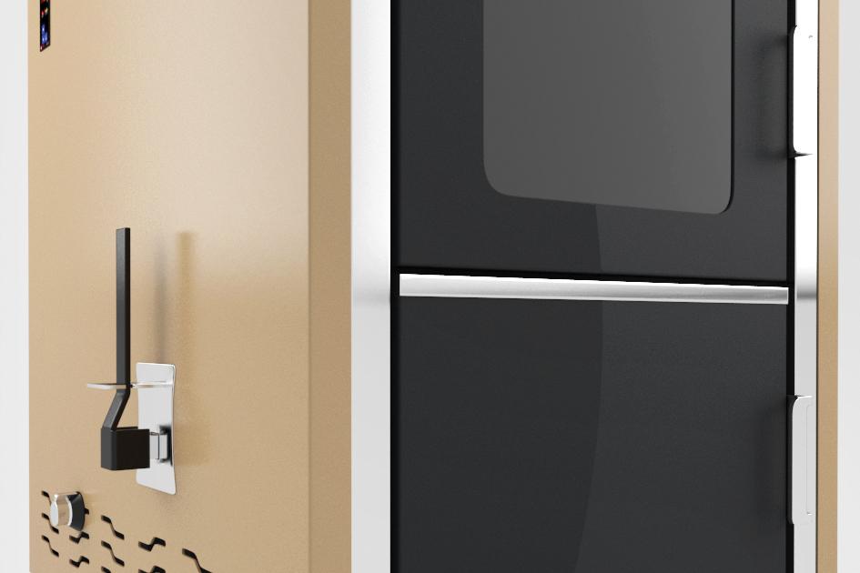 Kamna SUPERNOVA krémová s výměníkem 15-34KW+příslušenství - Obrázek 4