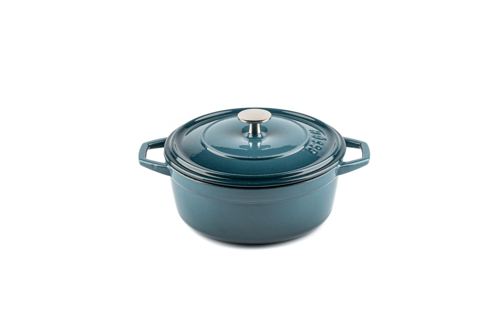 HÓSSE 24cm , 4,4 l modrý litinový hrnec - Obrázek 2