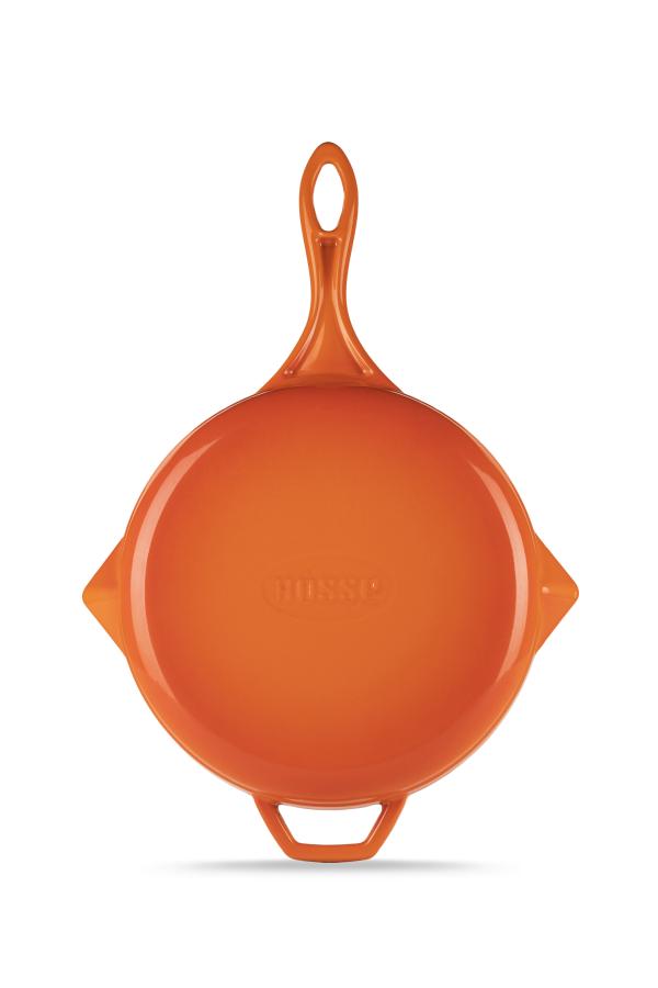 HÓSSE O 28 oranžová litinová pánev - Obrázek 4