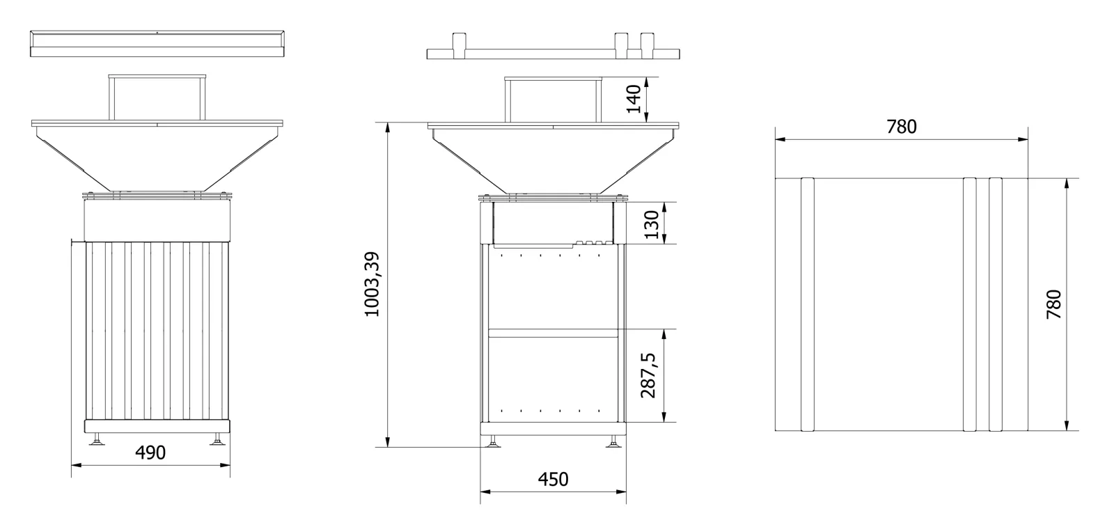 Ohniště s grilem QUADRUM VERTICAL - Obrázek 3