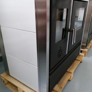 sporák na tuhé palivo LOTUS nerez 11KW - Barva:bílá