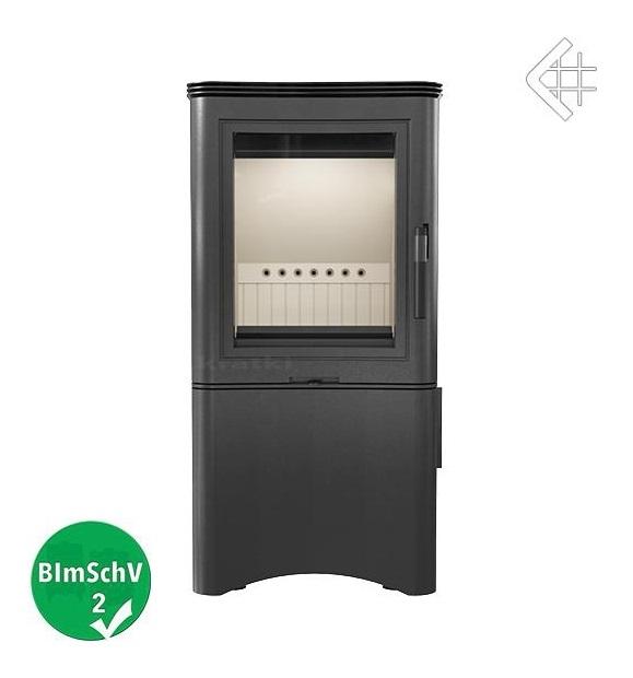 Koza K5 oceľová na podstavci s výklenkom na drevo s dvierkami - Obrázek 3