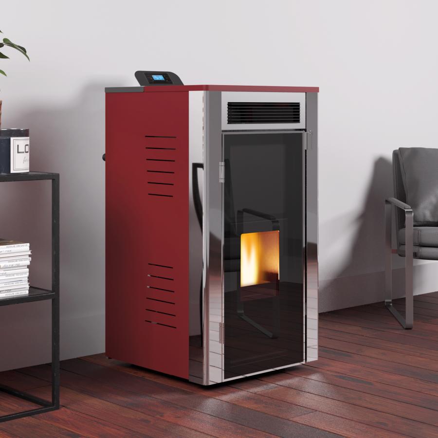 Peletová kamna s výměníkem TROY 21 KW