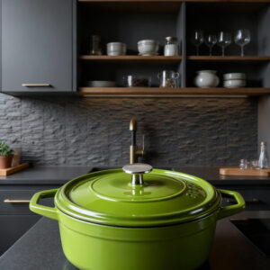 HÓSSE 20cm - 2,6 l zelený litinový hrnec