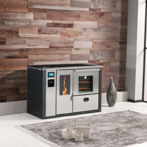 HYBRID Teplovodní sporák na pelety a dřevo TEBA Hybrid 25kw