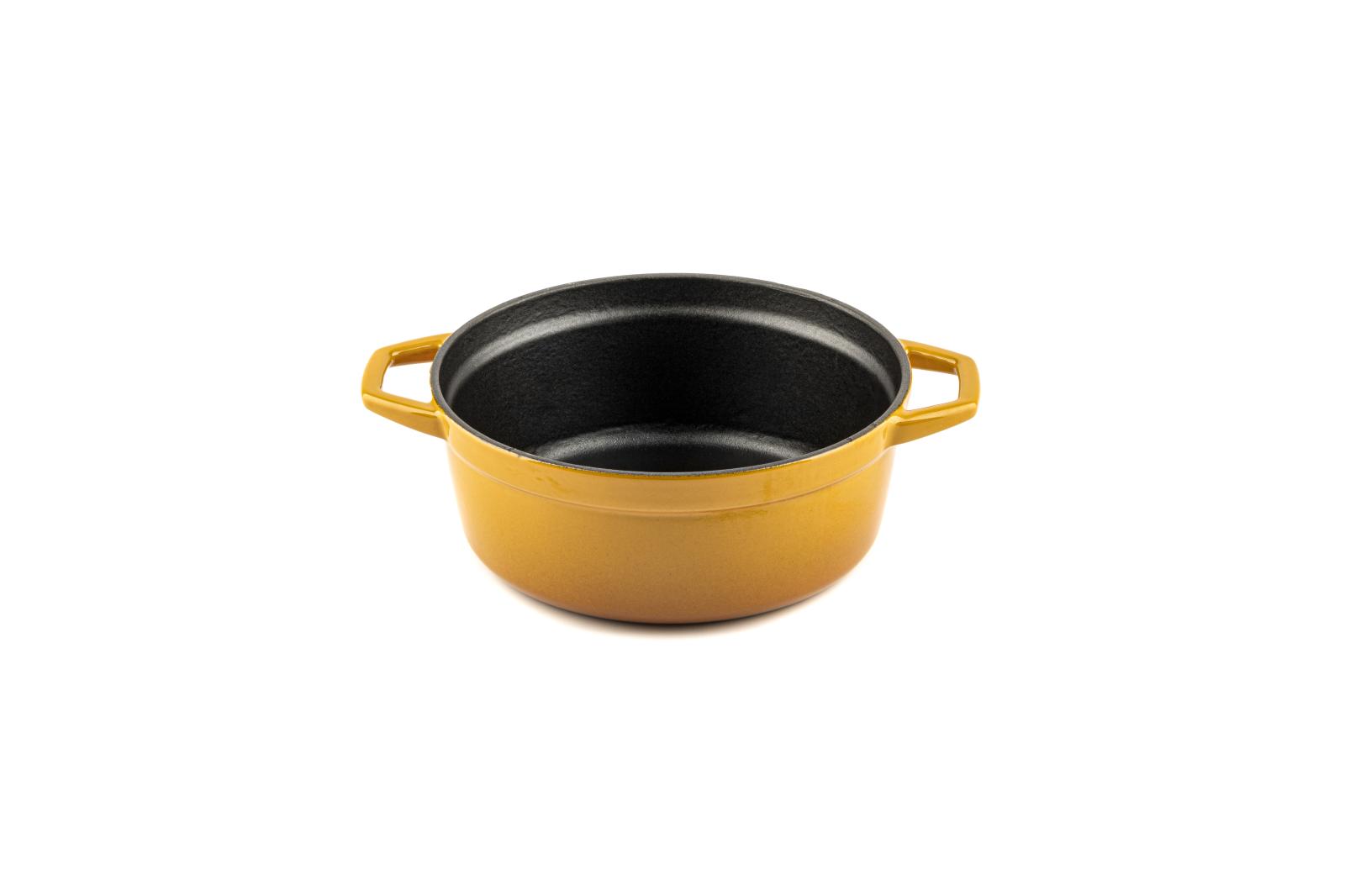 HÓSSE 20cm - 2,6 l žlutý litinový hrnec - Obrázek 3