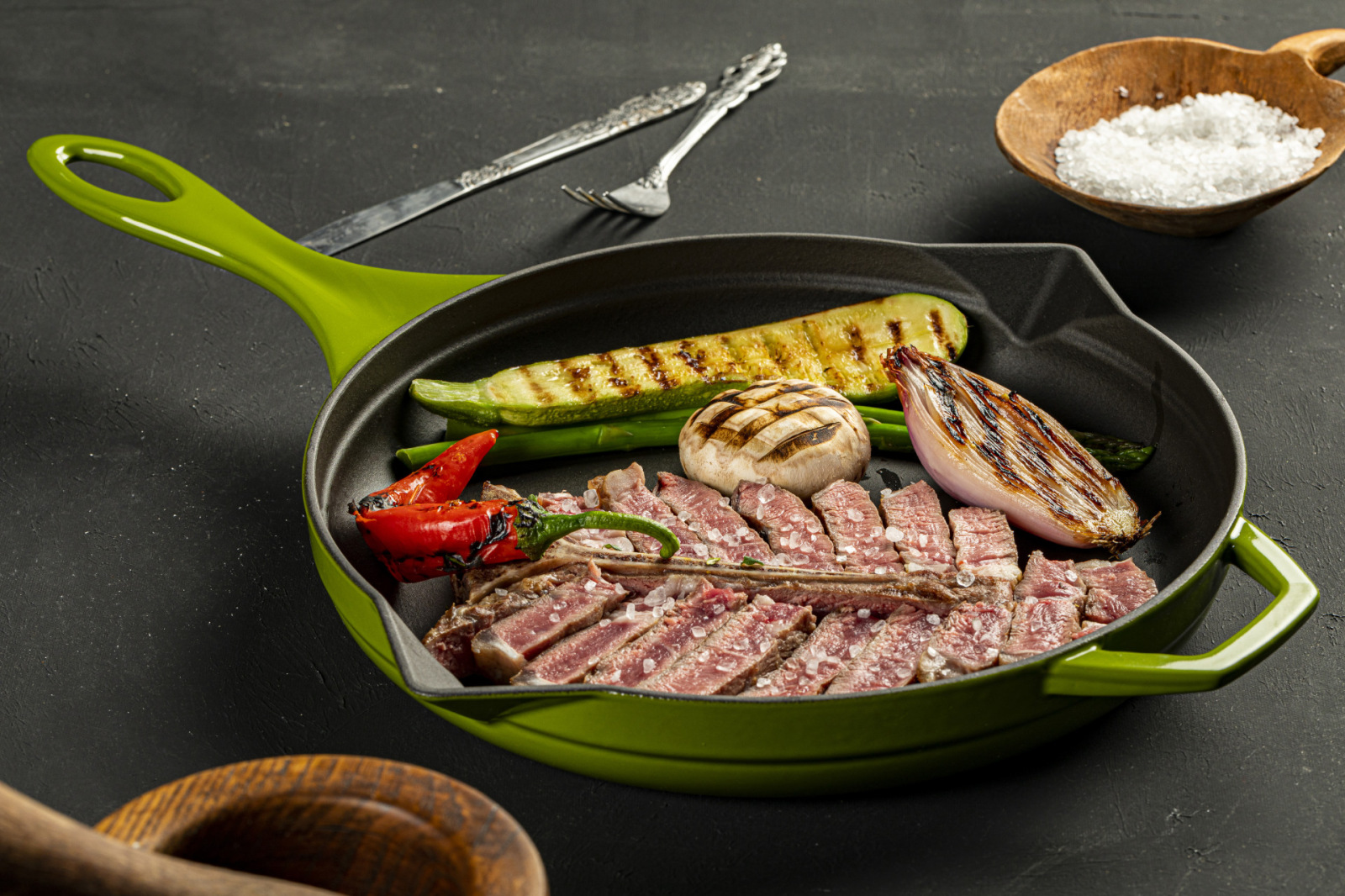 HÓSSE 5 dílná litinová sada zelená - Obrázek 5