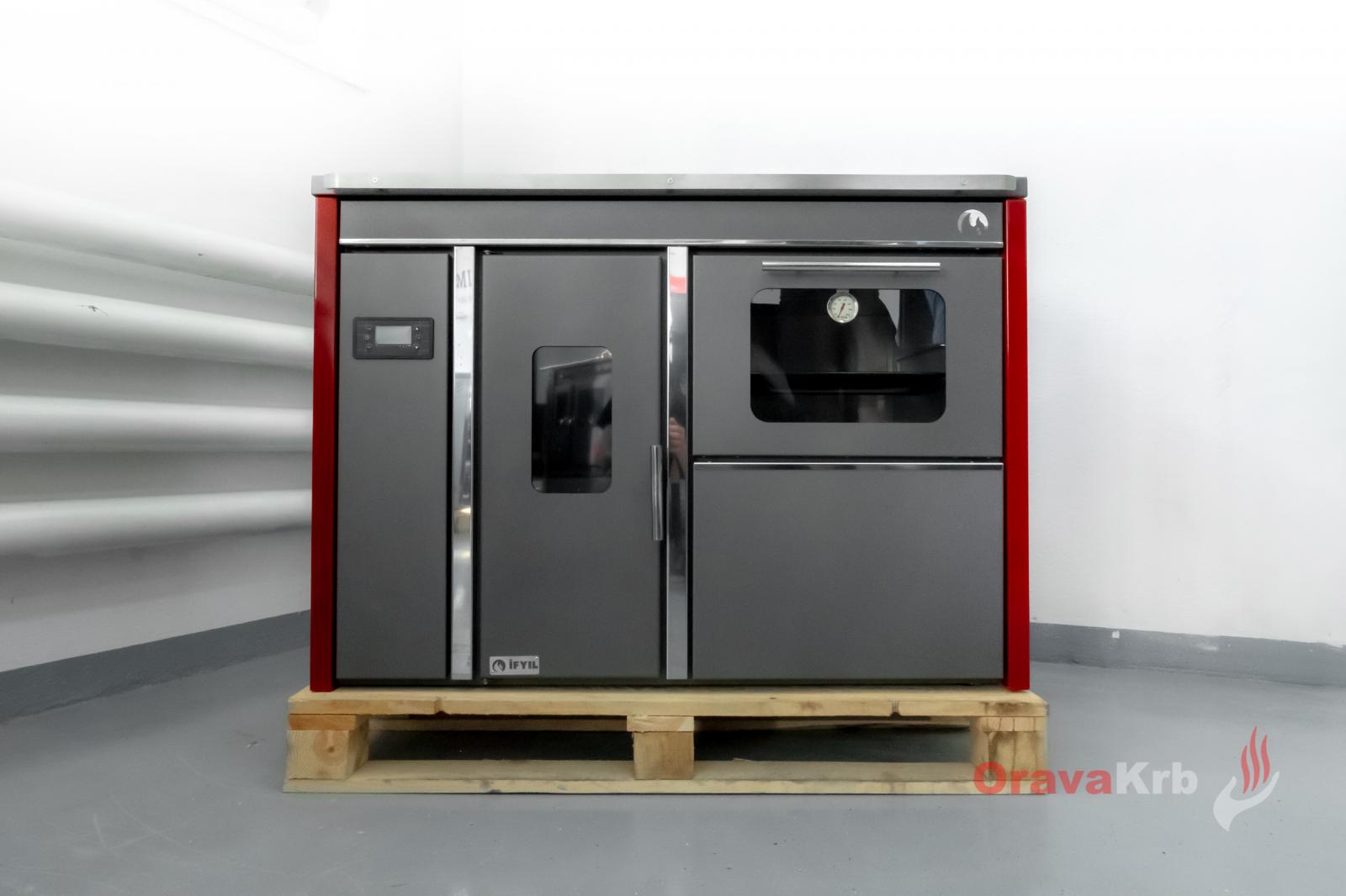 BOSPHORUS peletkový sporák s výměníkem 13 kw do vody - Obrázek 4