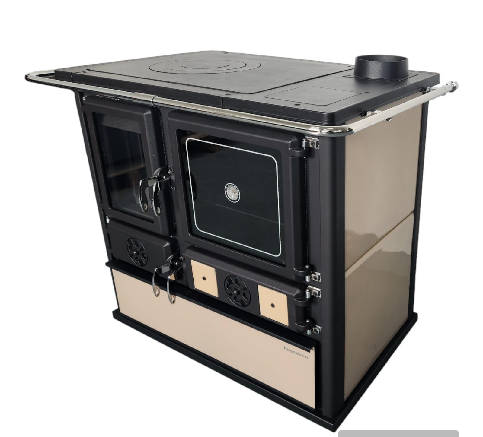 Litinový sporák Magnus na tuhé palivo capuccino - Obrázek 2